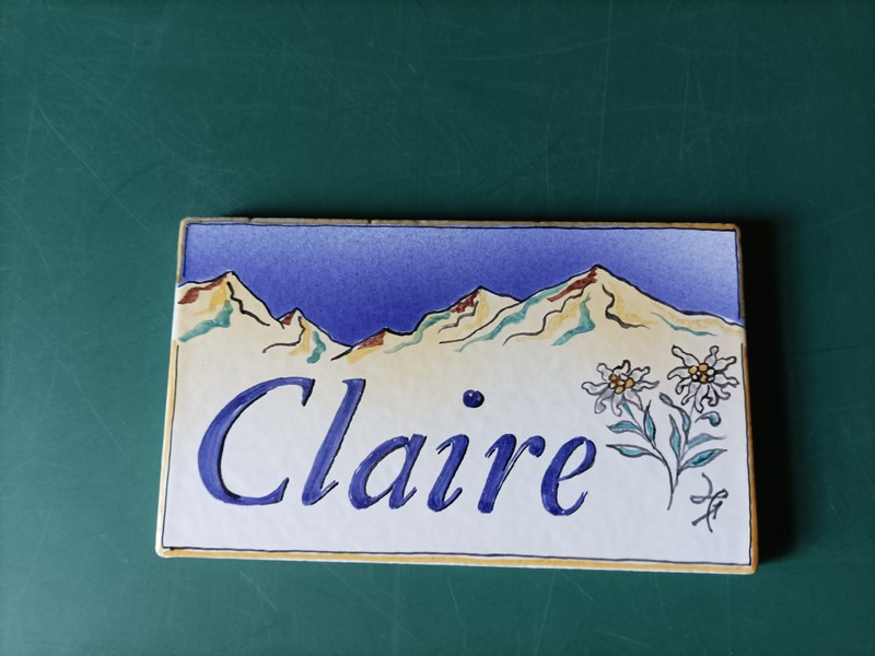 <p>Plaque Claire</p>